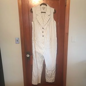 NWOT. ASOS Pinstriped Jumpsuit/Boilersuit. Size 12
